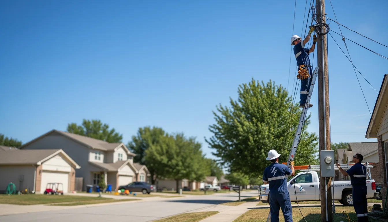Residential electrician providing installation services in Brown City, MI